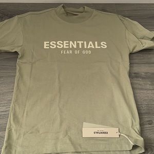 Essentials Fear of God- Sea Foam shirt kids size large